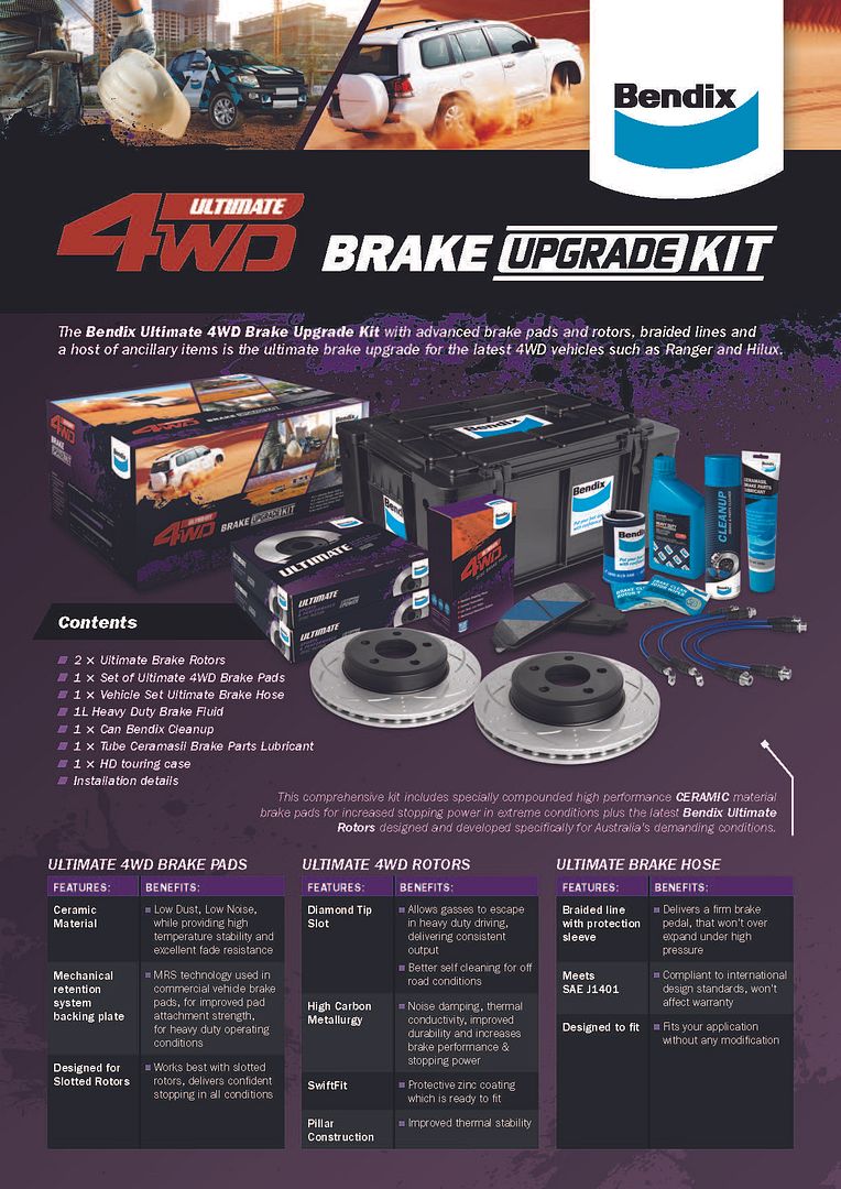 Bendix Introduce the Ultimate 4WD Brake Upgrade Kit